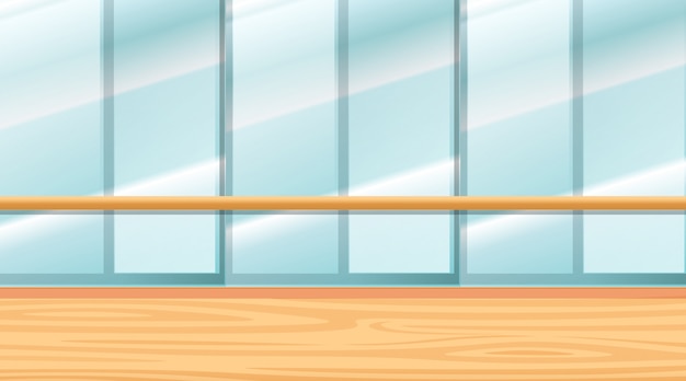 Free Vector background scene of room with windows