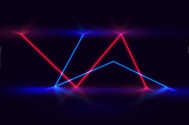 Free vector background style neon lights