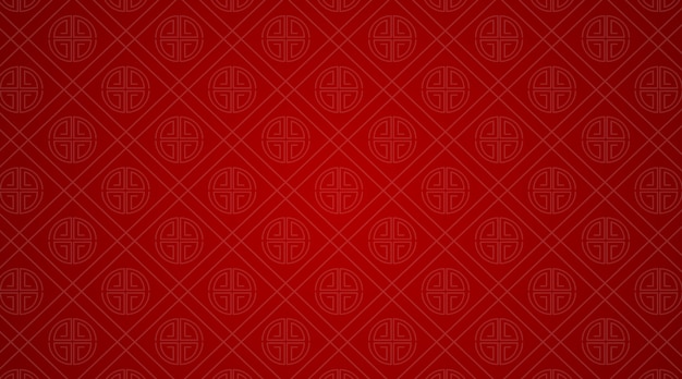 Background template with chinese patterns in red