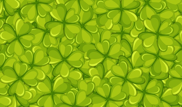 Background template with green leaves