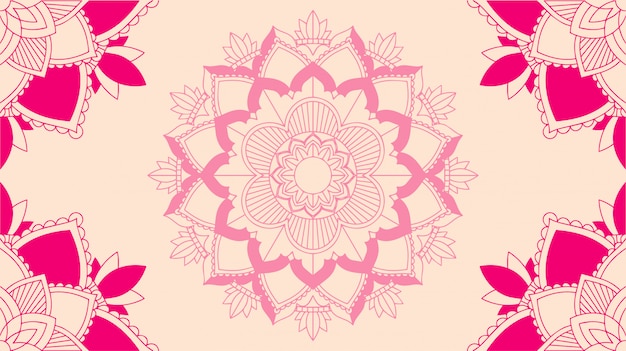 Background template with mandala designs