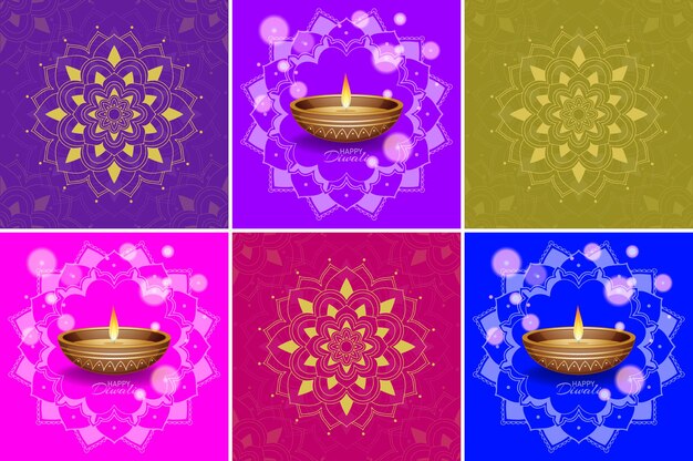 Background template with mandala designs