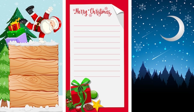 Background templates with christmas theme