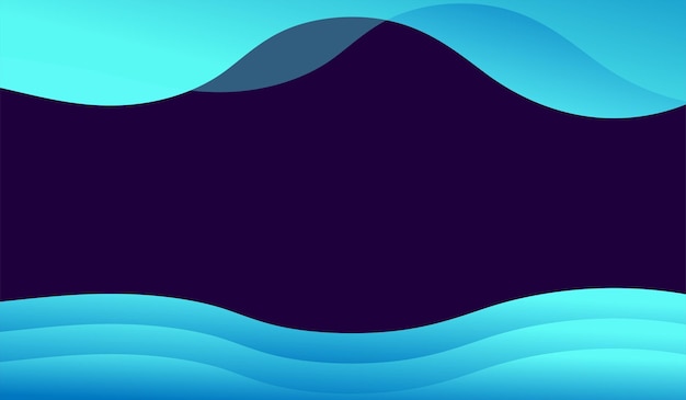 Background wave design gradient template