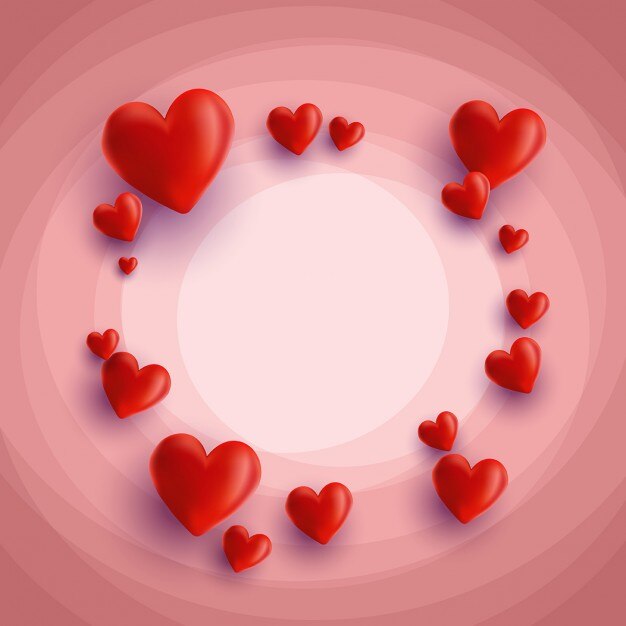 Background with 3d heart