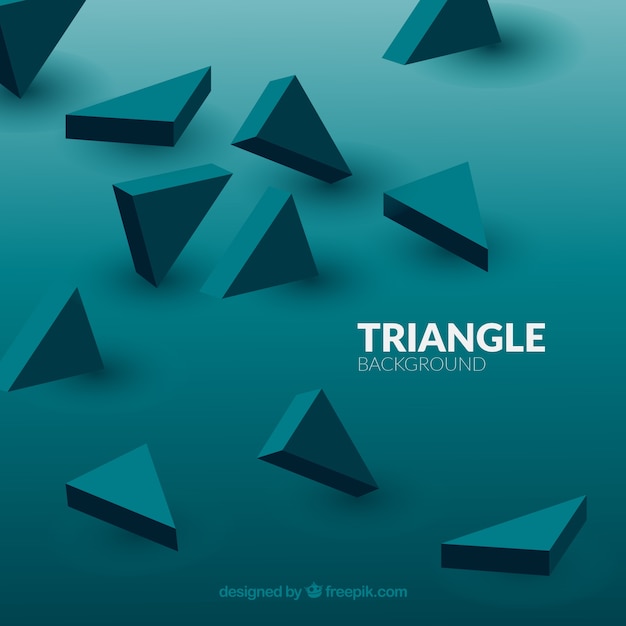 Free Vector background with 3d triangles