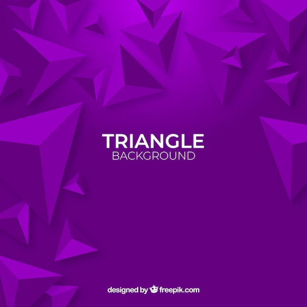 Background with 3d triangles