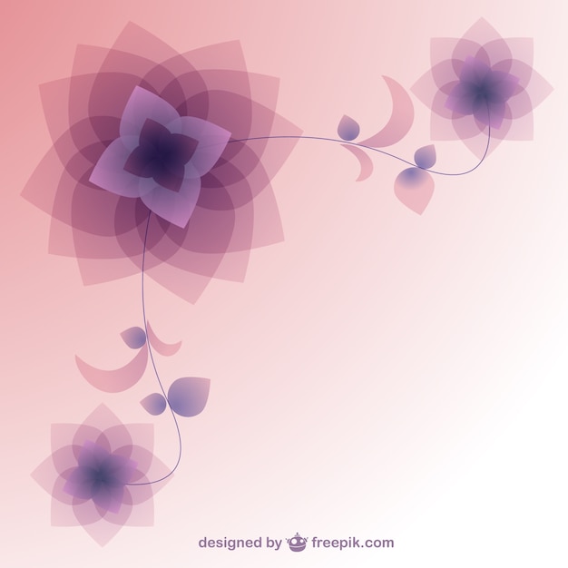 Background with abstract flowers