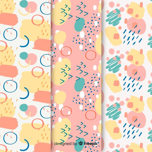 Background with abstract pattern collection