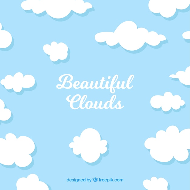 Background with beautiful clouds