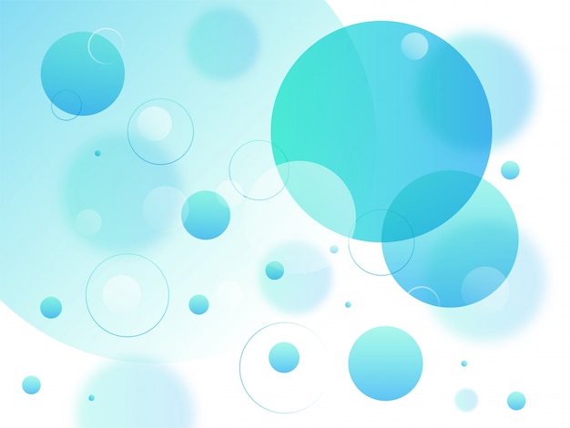 Background with blue circles