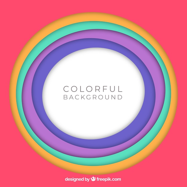 Background with colourful circles