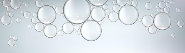 Background with drops or liquid silver bubbles