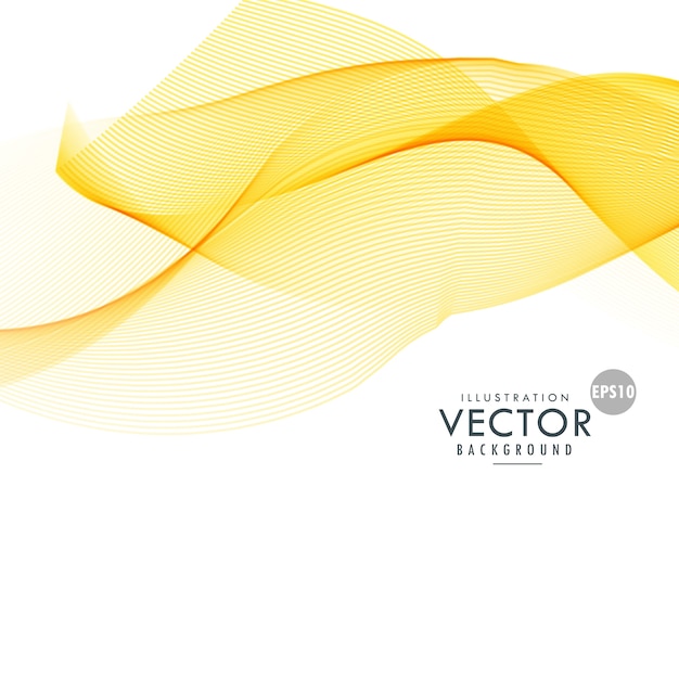 Free Vector background with floating shapes, yellow