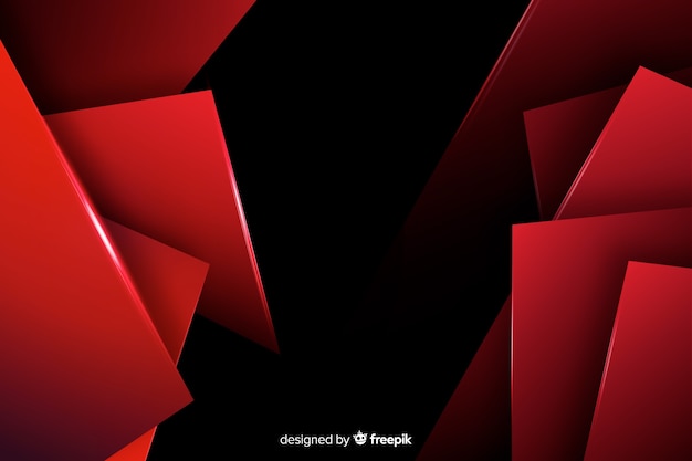 Background with geometric red lights