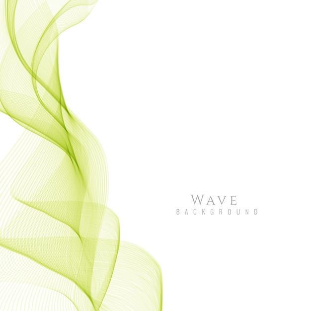 Background with green wavy shapes