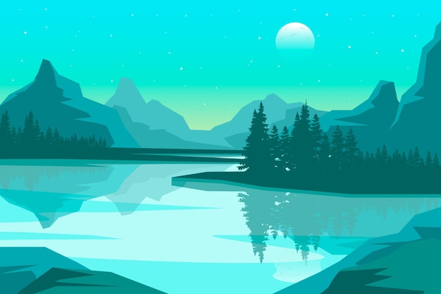 Background with natural landscape concept