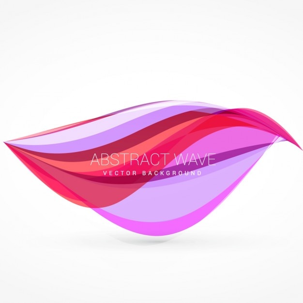 Free Vector background with pink wavy shape