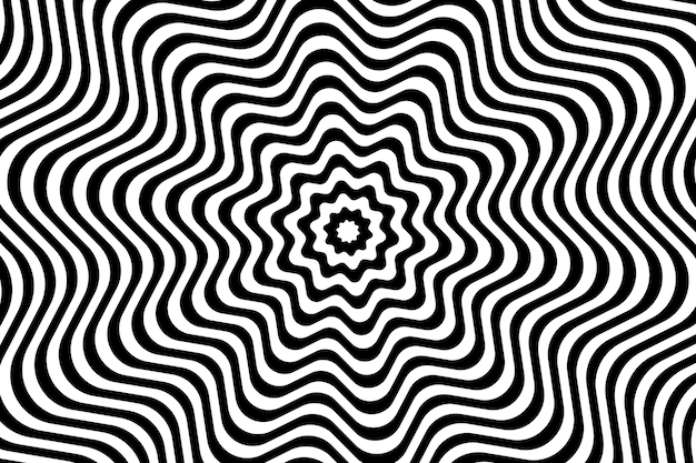 Background with psychedelic optical illusion