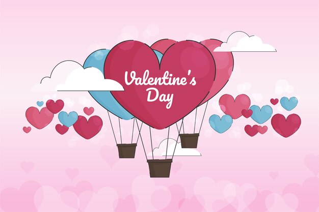 Background with valentines day celebration