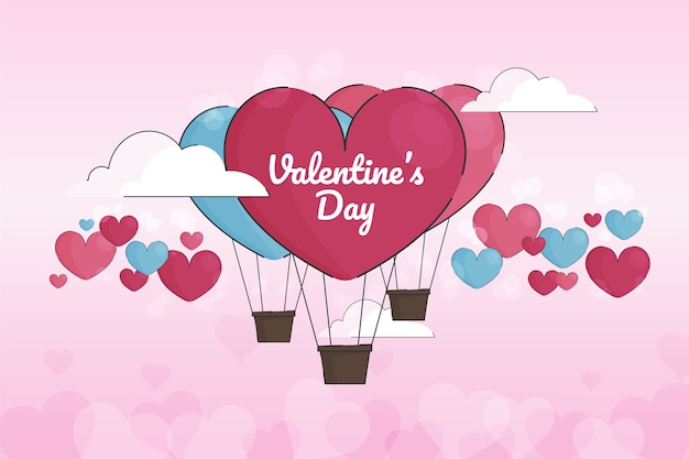 Background with valentines day celebration