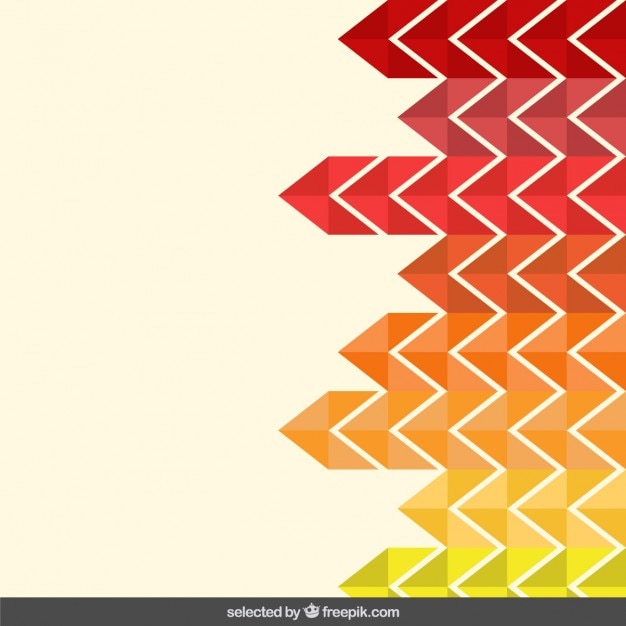 Free Vector background with warm tones zigzag