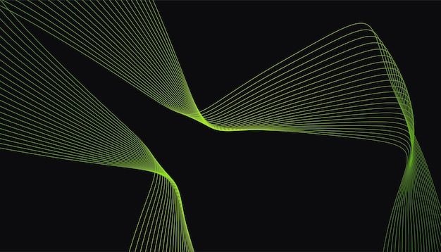 Free Vector background with wavy lines copy space