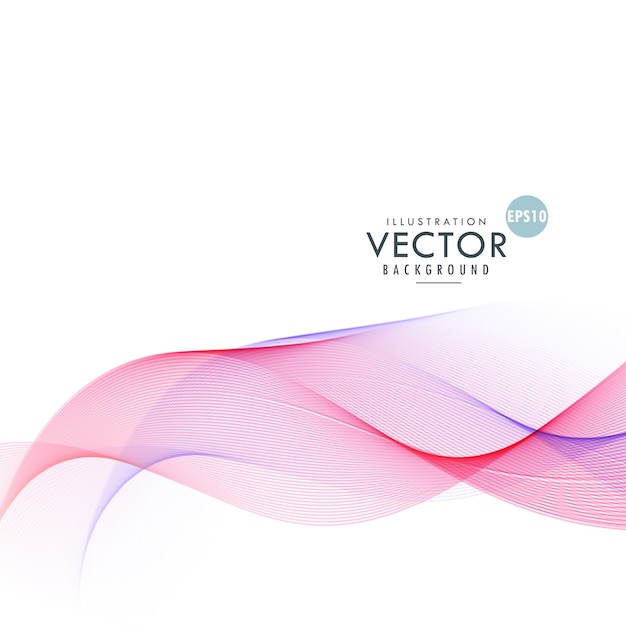 Free Vector background with wavy shapes, pink