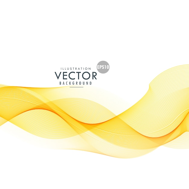 Background with wavy shapes, yellow