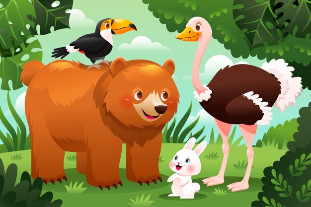 Background for world animal day celebration