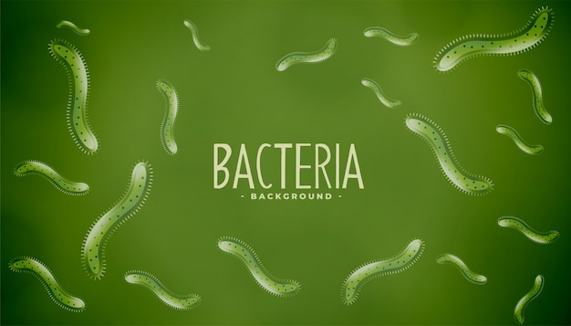 Free vector bacteria floating or virus infection background