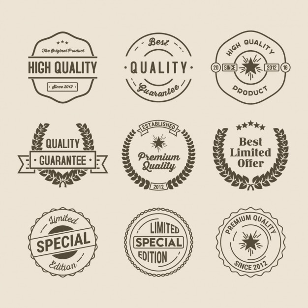 Free Vector badges collection