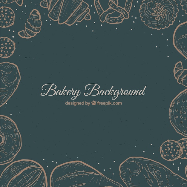 Free Vector bakery background in flat style