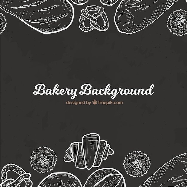 Free Vector bakery background in flat style