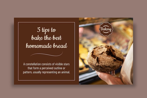 Bakery  banner template design