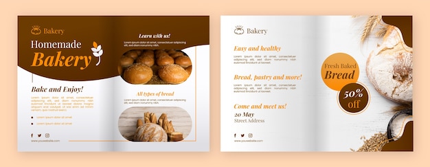 Bakery brochure template