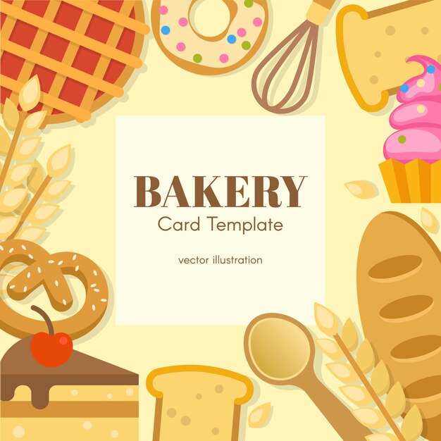 Bakery Flat Card Template