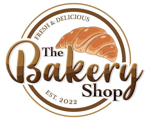 Bakery fresh and delicious text for banner or poster design