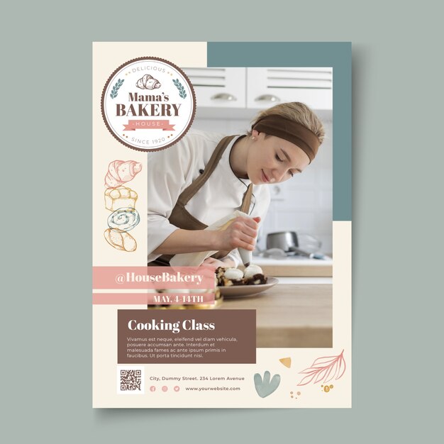 Bakery poster template