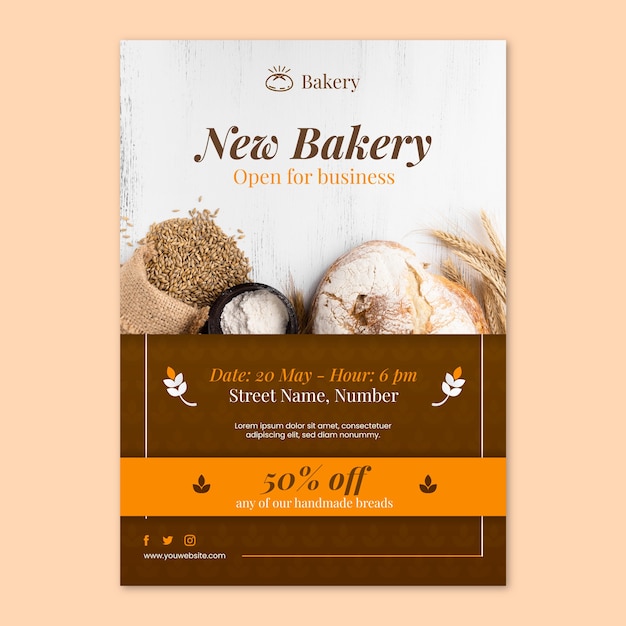 Bakery poster template