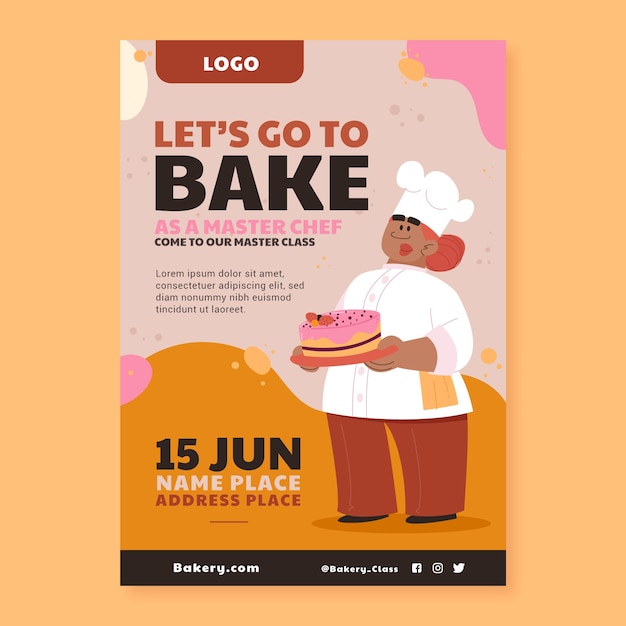 Bakery poster template