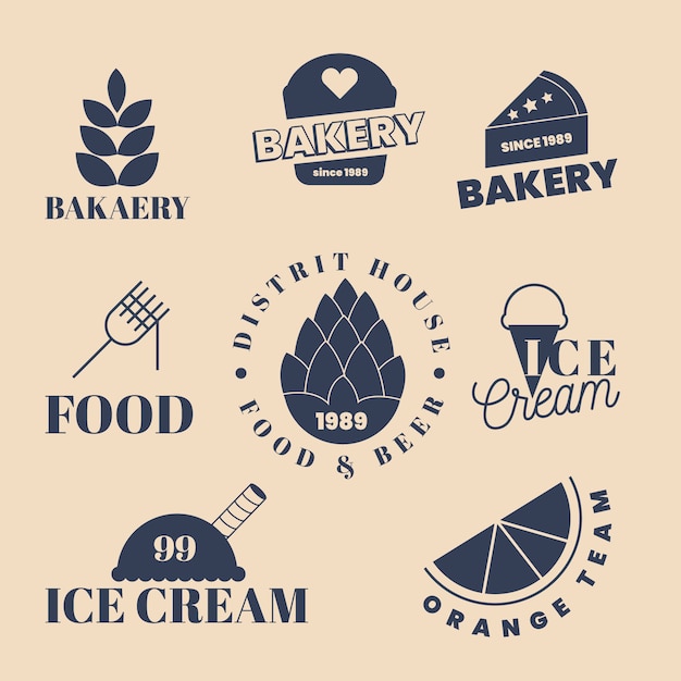 Bakery and summer sweets logo