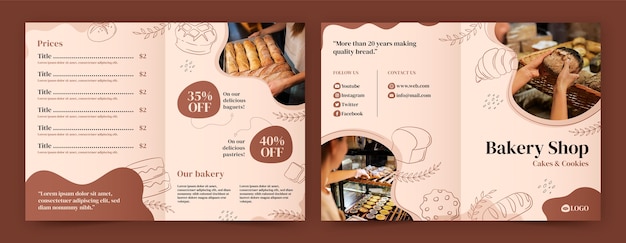 Free Vector bakery template design