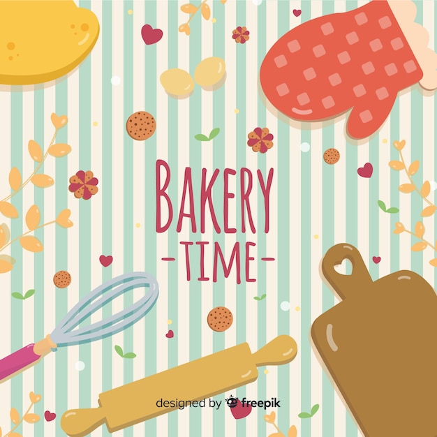 Free Vector bakery time