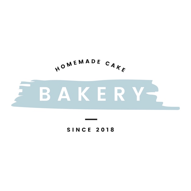 Bakery with homemade cakes logo vector