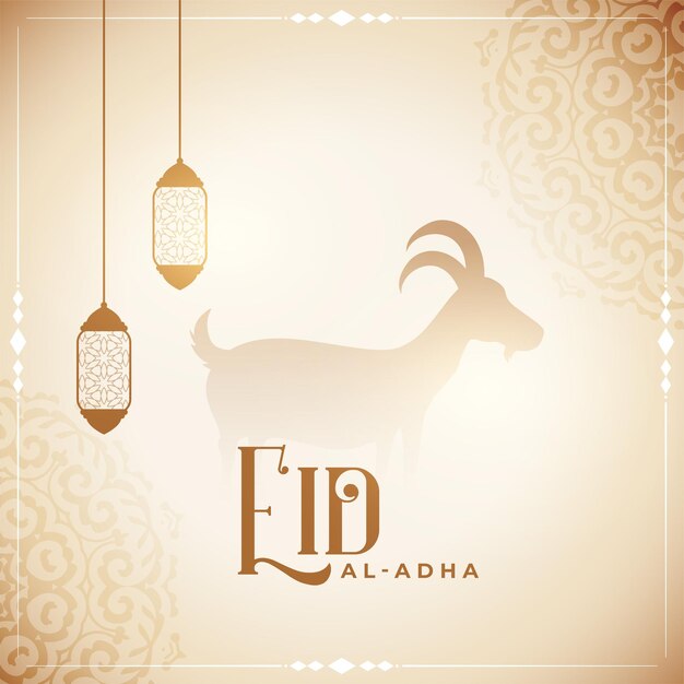 Bakrid eid al adha holiday greeting design