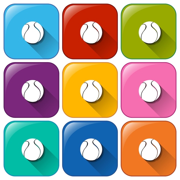 Free Vector ball buttons