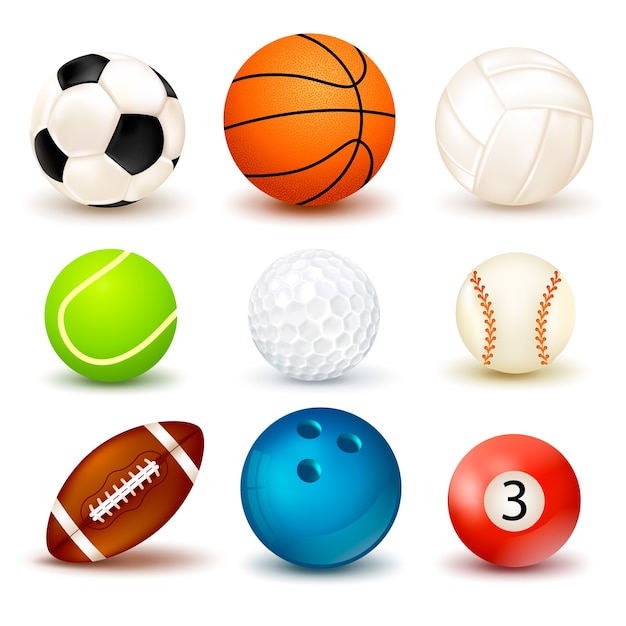 Free Vector ball icon set