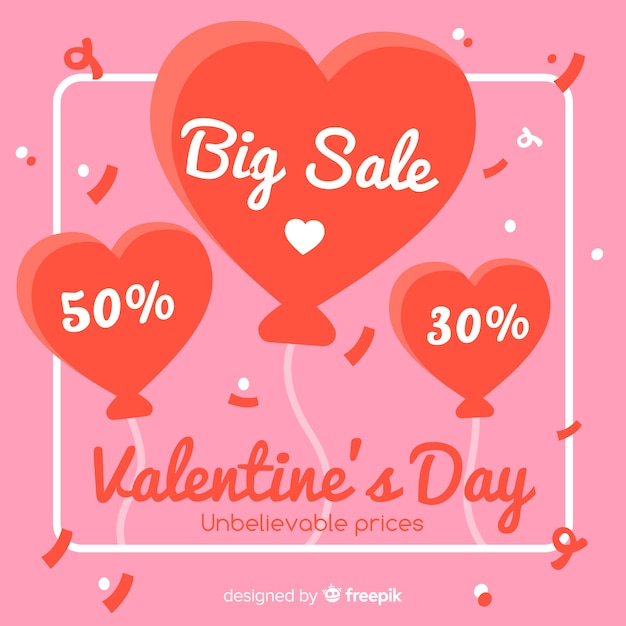 Balloons valentine's day sale background