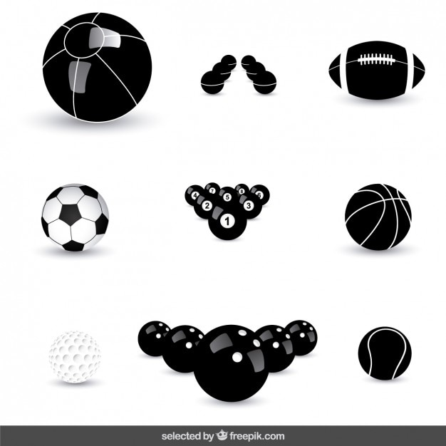 Balls icons collection 